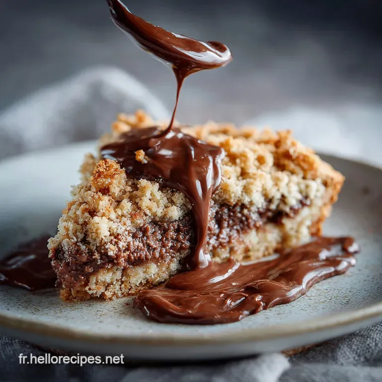 G&acirc;teau Miett&eacute; Au Nutella : Le R&eacute;gal Crumble Facile Moelleux Et Gourmand presentation