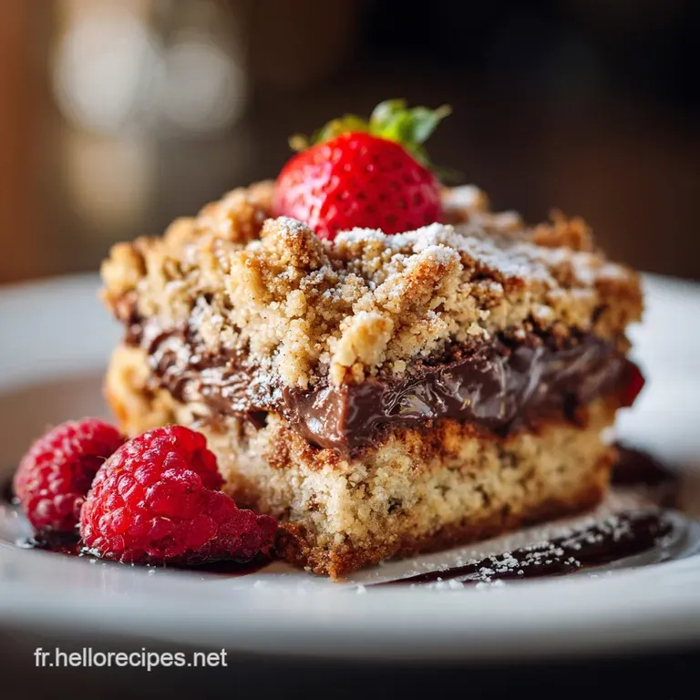 G&acirc;teau miett&eacute; au Nutella : Le r&eacute;gal crumble facile moelleux et gourmand