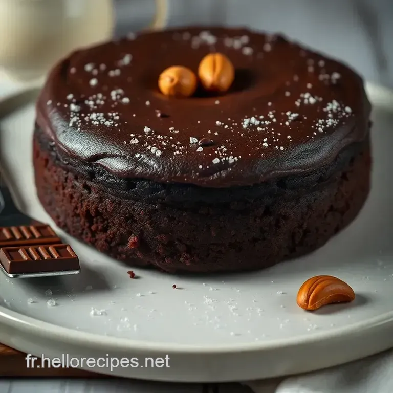 Gâteau Moelleux Sans Gluten au Chocolat presentation