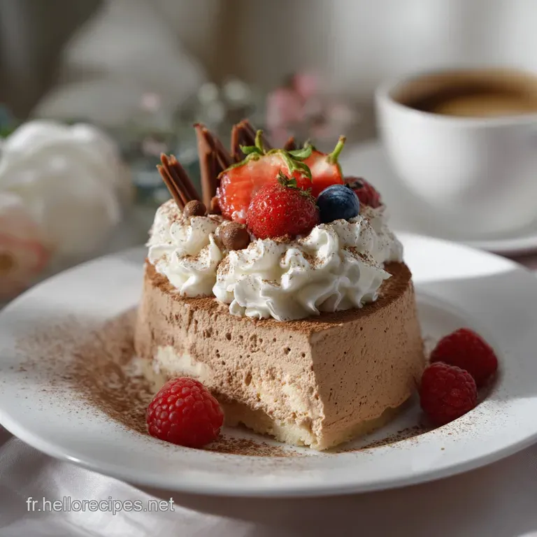 Recette D&eacute;licieuse De G&acirc;teau Mousse Au Moka Express presentation