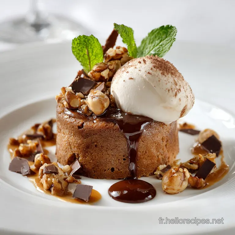 G&acirc;teau Aux Noisettes Et &Eacute;clats De Chocolat : Le Moelleux Parfait presentation