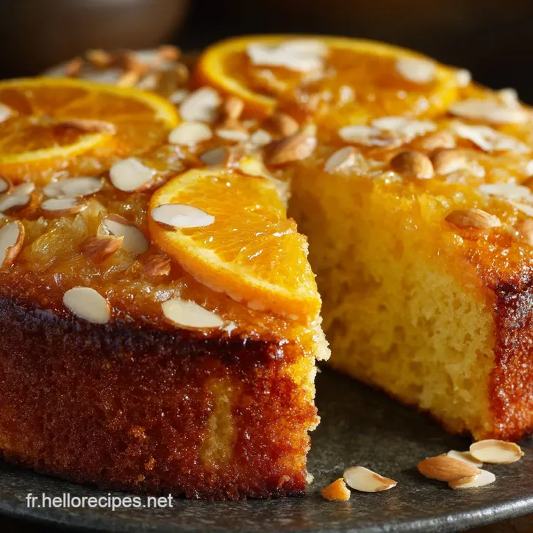 Gâteau Moelleux à lOrange et aux Amandes Sans Beurre Sans Gluten