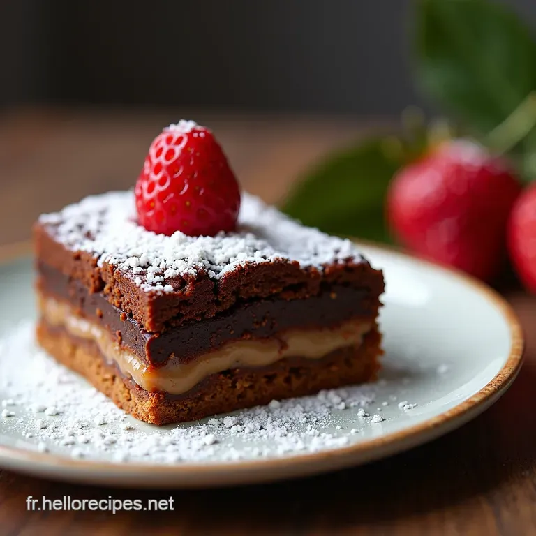 G&acirc;teau Sabl&eacute; BrownieNoisette Le D&eacute;lice CroustiFondant