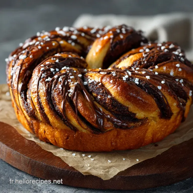 G&acirc;teau Torsad&eacute; : Recette De Babka Chocolat-Noisette Facile (&Eacute;tape Par &Eacute;tape) presentation