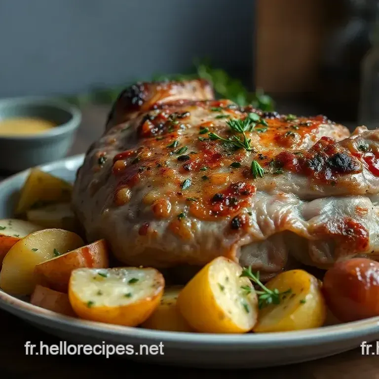 Gigot d Agneau Rôti à l Ail et aux Herbes Provençales