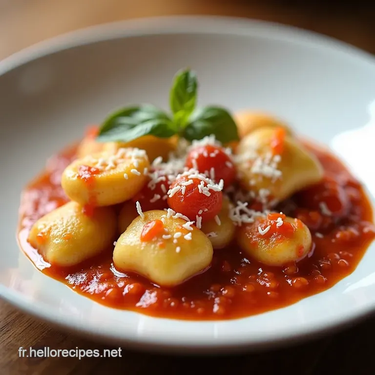 Gnocchi Gratin&eacute;s au Chorizo et &agrave; la Sauce Tomate