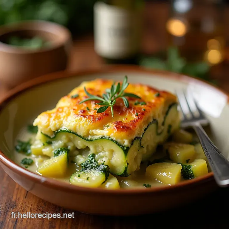 Le Secret dun Gratin de Courgettes Inoubliable Crémosité et Fines Herbes presentation