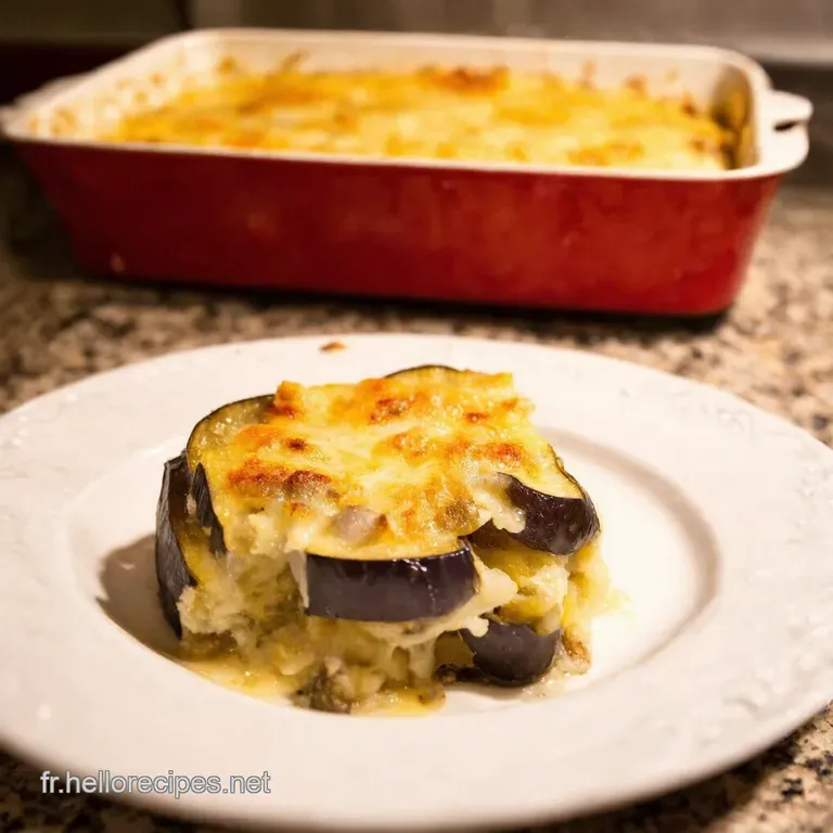 Gratin Daubergines Au Parmesan Un Air De M&eacute;diterran&eacute;e presentation