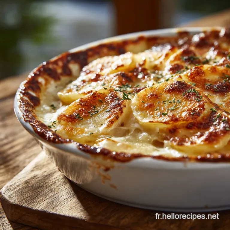 Gratin Dauphinois Classique : Le Secret Dune Cuisson Lente Et Ultra-Cr&eacute;meuse presentation