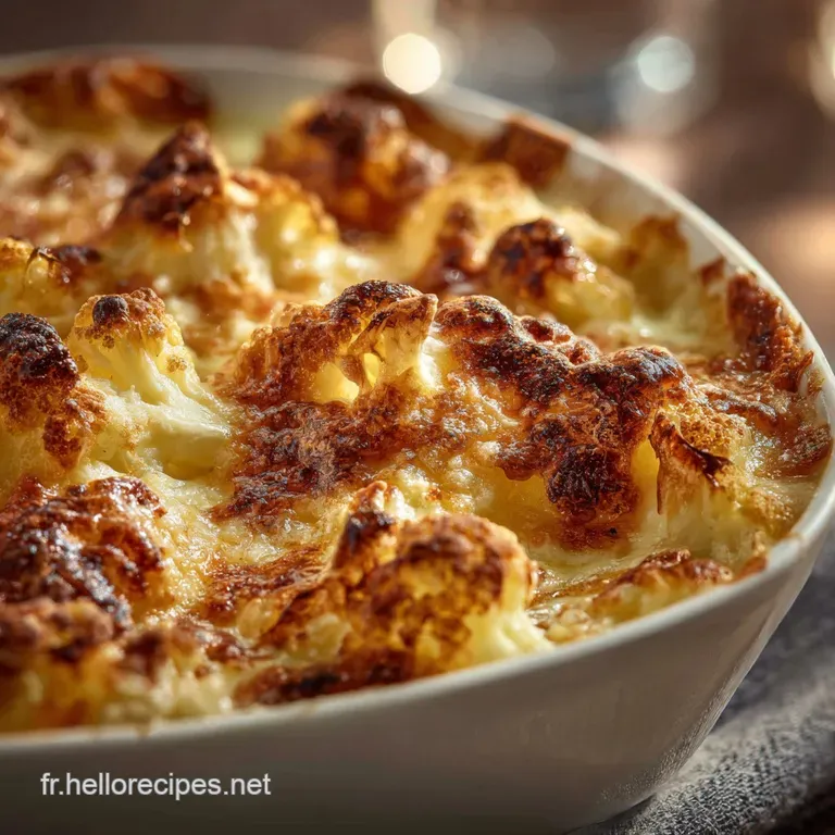 Le Gratin De Choufleur Dor&eacute; &Agrave; La Fran&ccedil;aise Lart Du R&eacute;confort presentation