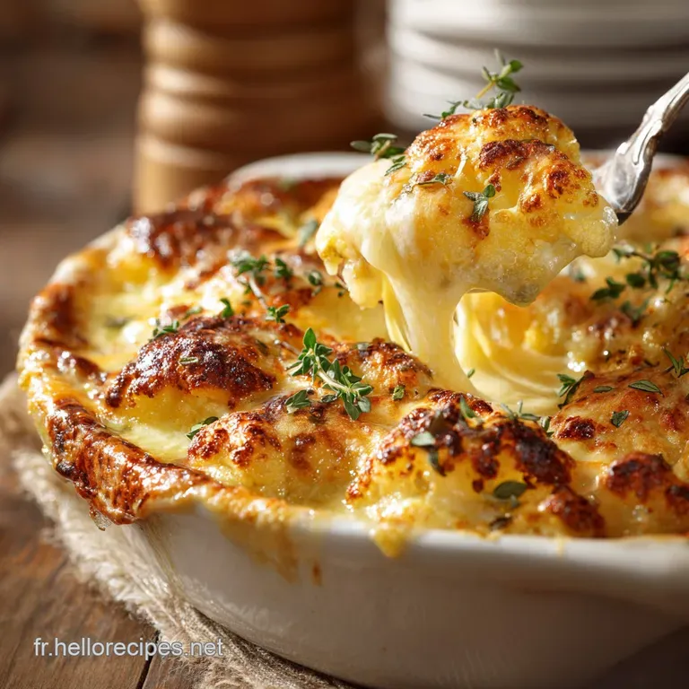 Le Gratin de Choufleur Doré à la Française LArt du Réconfort