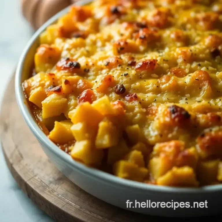 Gratin de Courge Gourmand : Un Délice Crémeux d' Automne presentation