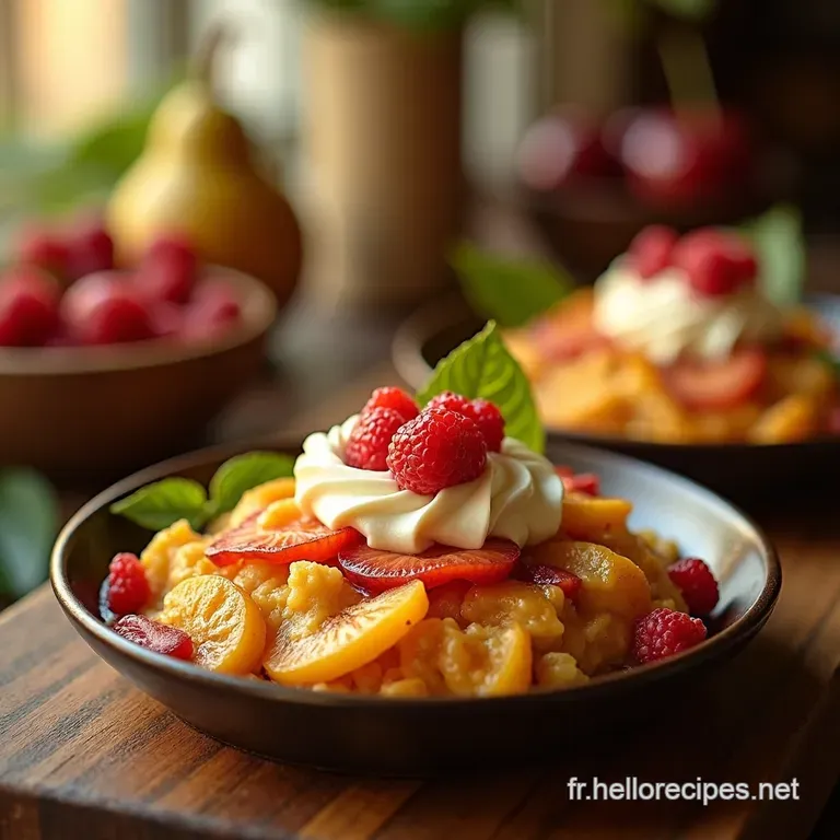 Gratin De Fruits Dautomne &Agrave; La Noisette Et Aux &Eacute;pices Douces presentation