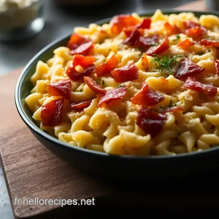 Gratin de Pâtes au Jambon: Un Classique Réconfortant presentation