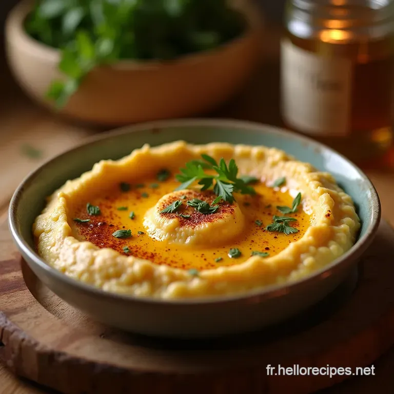 Le Houmous Crémeux Parfait LAuthentique Recette du Levant à la Maison presentation