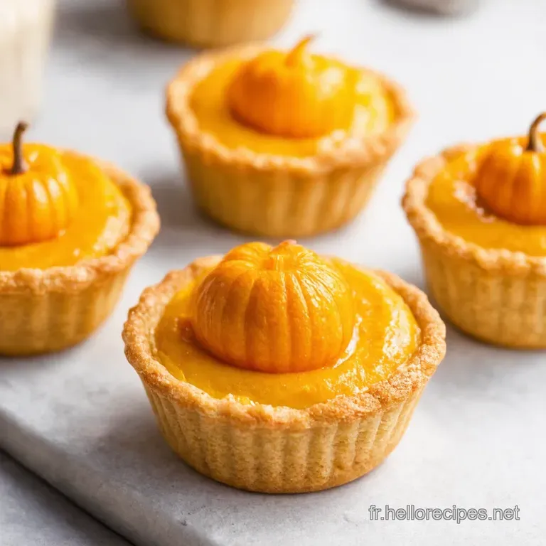 Individual Pumpkin Tartlets with Spiced Whipped Cream