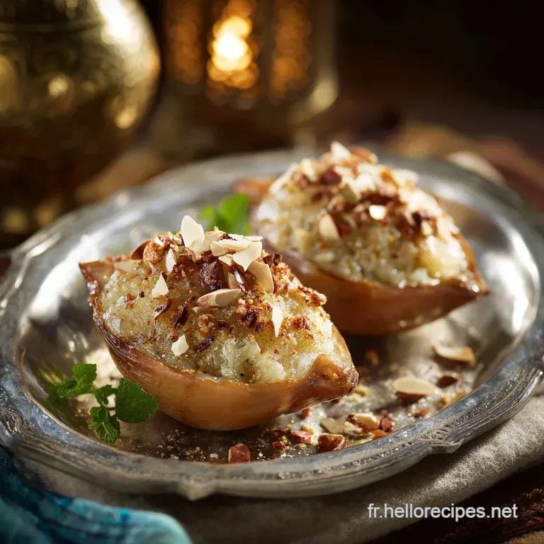 Kalb el louz farci : la recette traditionnelle du g&acirc;teau de semoule aux amandes