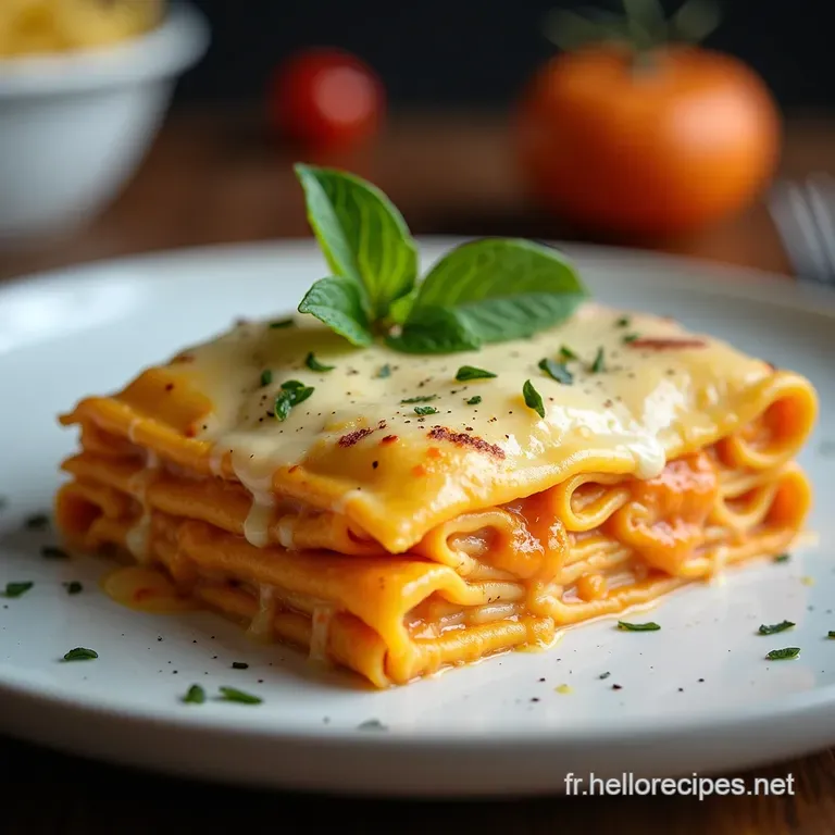 Lasagne Courge Butternut Béchamel Parmesan Sauge Frite
