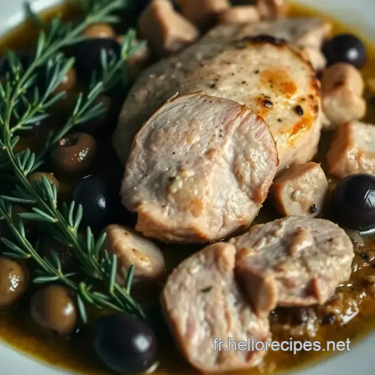 Lapin aux Olives à la Provençale presentation