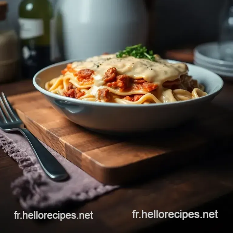 Lasagne Crèmeuse à la Béchamel: Un Classique Réinventé presentation