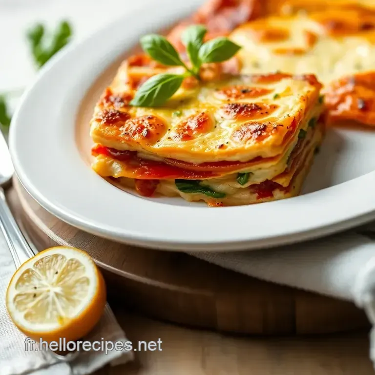 Lasagnes aux Légumes d&#039 Été Gratinées au Parmesan presentation