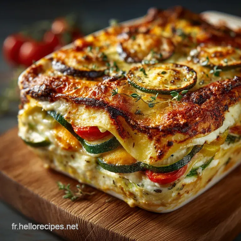 Lasagnes végétariennes aux légumes du soleil la version crémeuse à la Ricotta