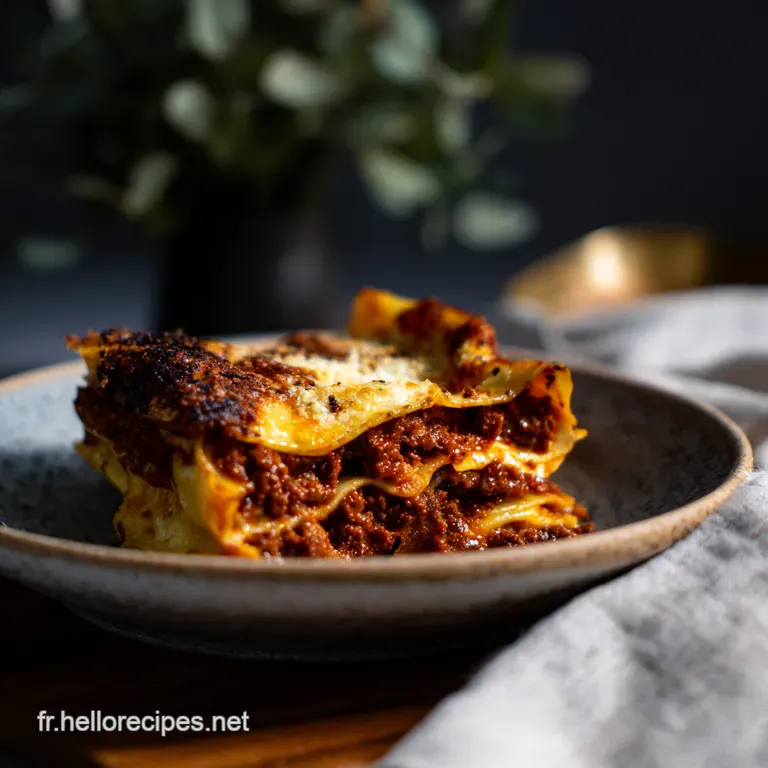 Lasagnes Béchamel : Le Classique Revisité presentation