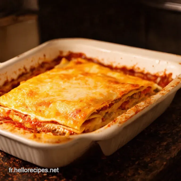 Lasagnes Bolognaises La Cuisson Parfaite au Four presentation