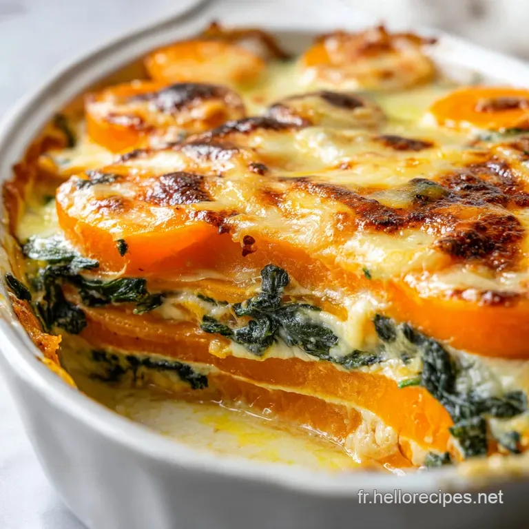 Lasagnes Butternut &Eacute;pinards: Fondantes et Dor&eacute;es