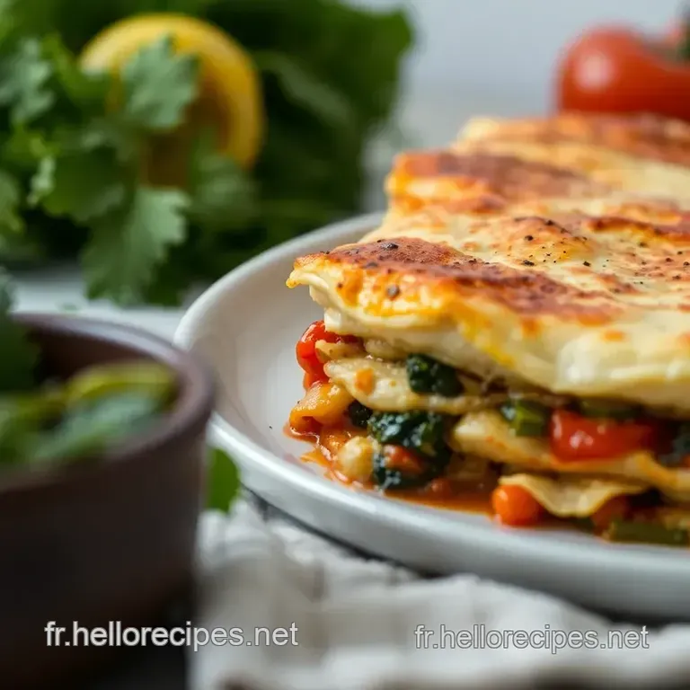 Lasagnes Estivales aux Sept Légumes Gratinées au Parmesan presentation
