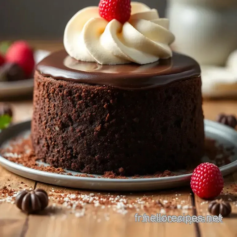 Le Délice Chocolat: Gâteau Chocolat Fondant Ultime presentation