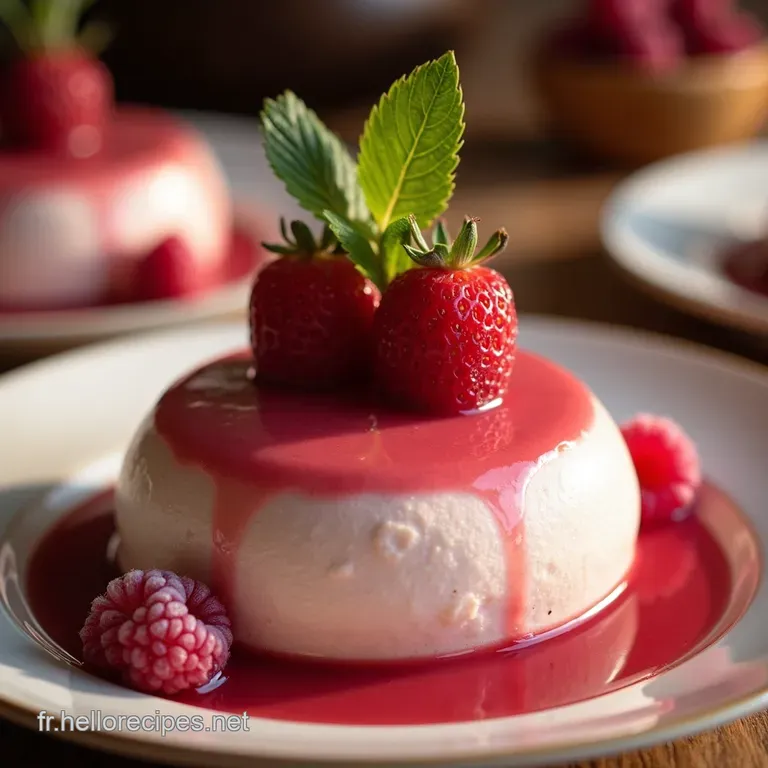 Le Nuage Rose Bavarois Framboise et Chocolat Blanc Légèreté et Élégance presentation