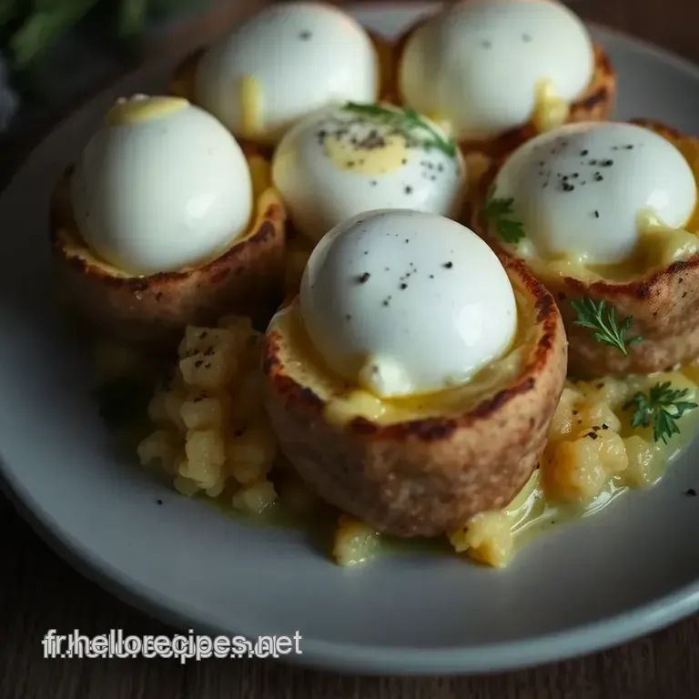 Le Parfait Œuf à la Coque et ses Mouillettes Fondantes au Bresse Bleu presentation