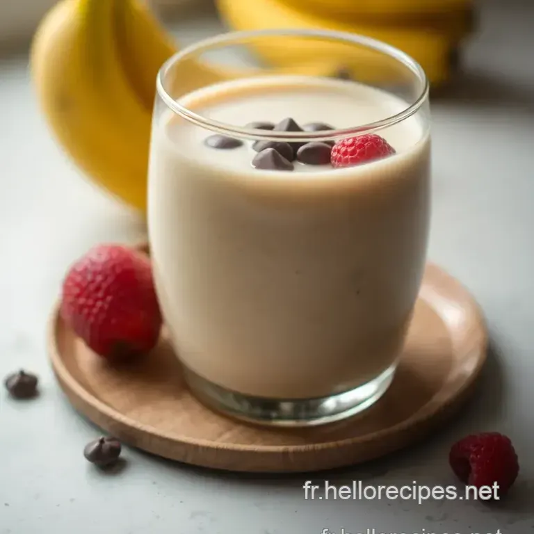 Le Smoothie Banane Super Facile presentation