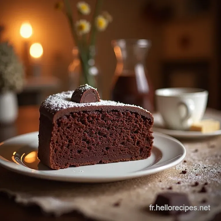 Le Sublime D&eacute;lice Au Chocolat Un G&acirc;teau Inoubliable presentation