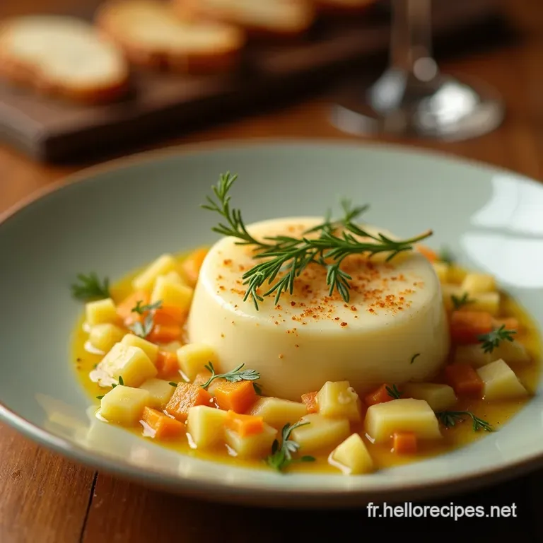 Le Velouté des Bois Purée Suave de Patates Douces et Châtaignes au Beurre Noisette presentation