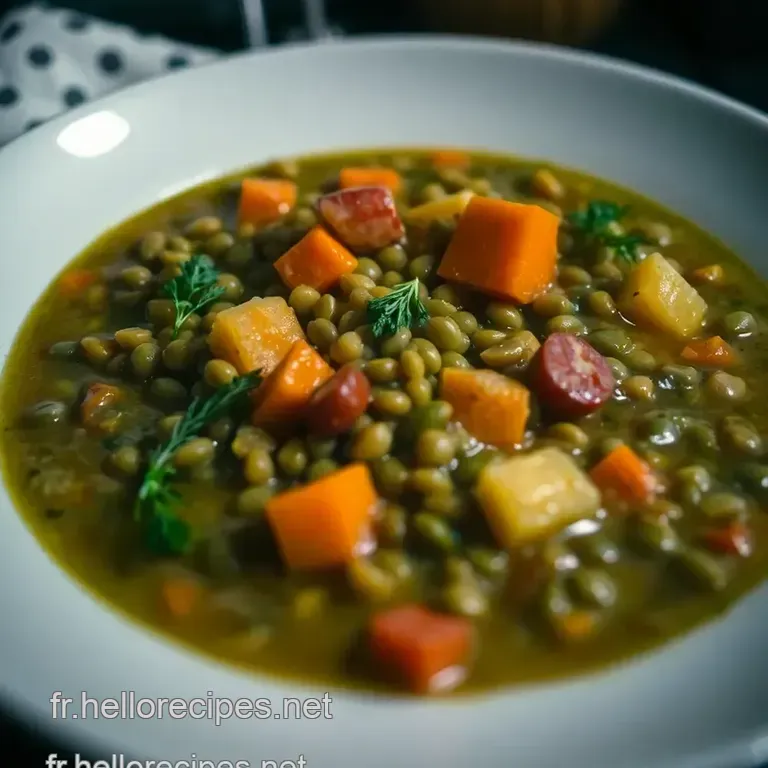 Lentilles au Petit Salé: Un Classique Réconfortant presentation
