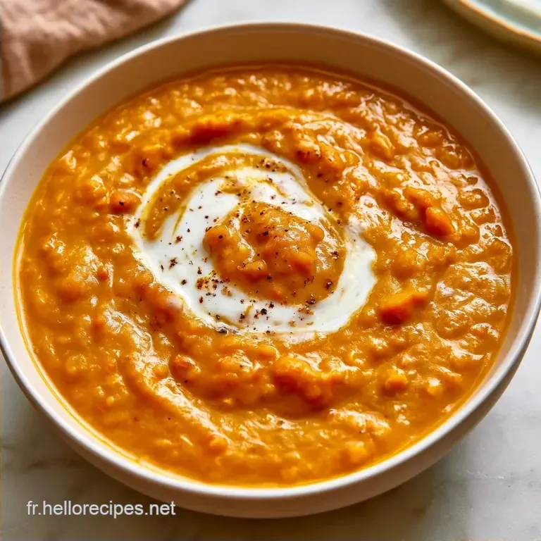 Lentilles Corail Au Curry au Lait de Coco