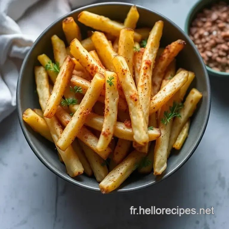 Les Frites de Patates Douces Parfaites presentation