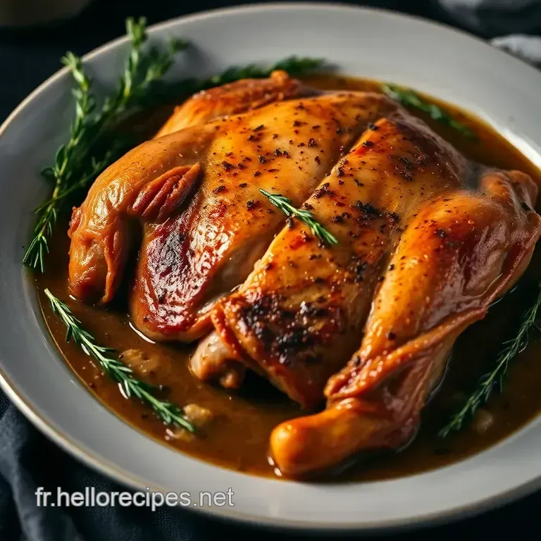 Magret de Canard au Four Parfumé aux Herbes de Provence presentation