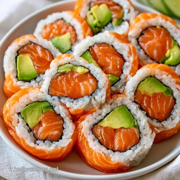 Alignement soign&eacute; de bouch&eacute;es color&eacute;es sur une assiette sombre, accompagn&eacute;es de gingembre rose et wasabi vert vif.