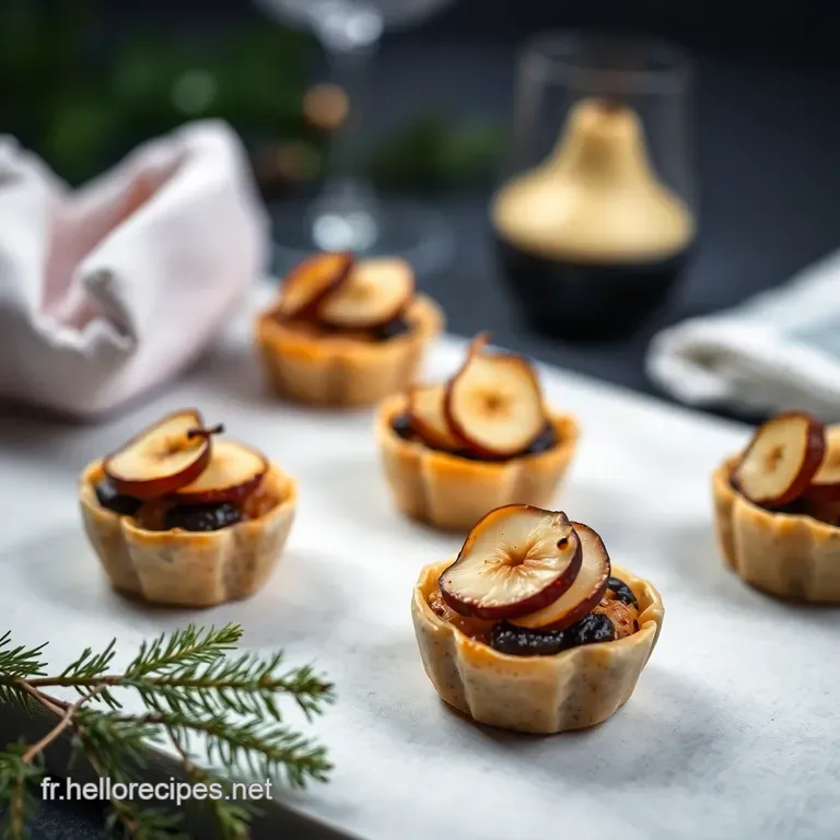 Mini-Bouchées Festives : Foie Gras et Figues presentation