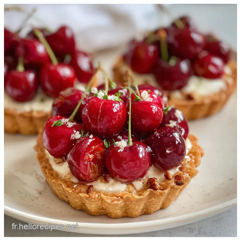 Mini Tartelettes Aux Cerises D&eacute;t&eacute; : Le Go&ucirc;ter Parfait presentation