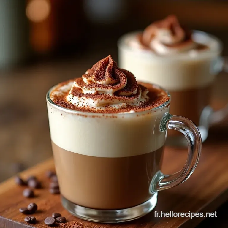 Mocha Coffee La Noisette Version Maison Extra Gourmand presentation