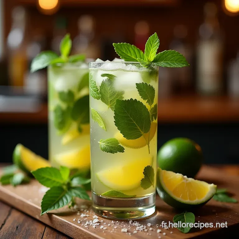 Le Vrai Mojito Cubain Fra&icirc;cheur Maximale Pr&eacute;paration Simplissime presentation