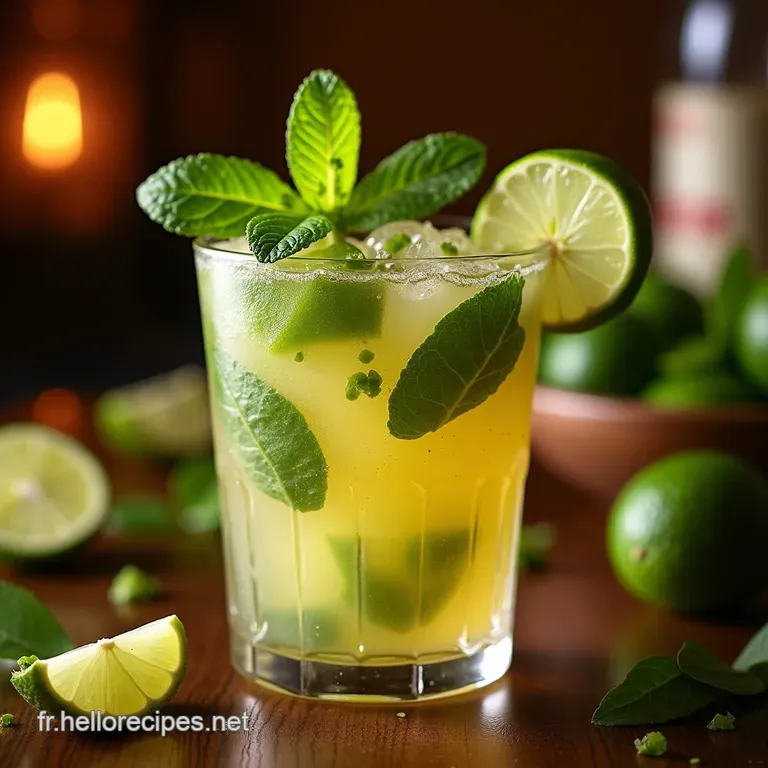 Le Mojito Vierge Ultime La Fraîcheur Cubaine Sans Alcool Simple et Éclatant presentation