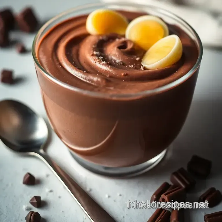 Mousse au Chocolat Classique : Le Dessert Élégant Français presentation