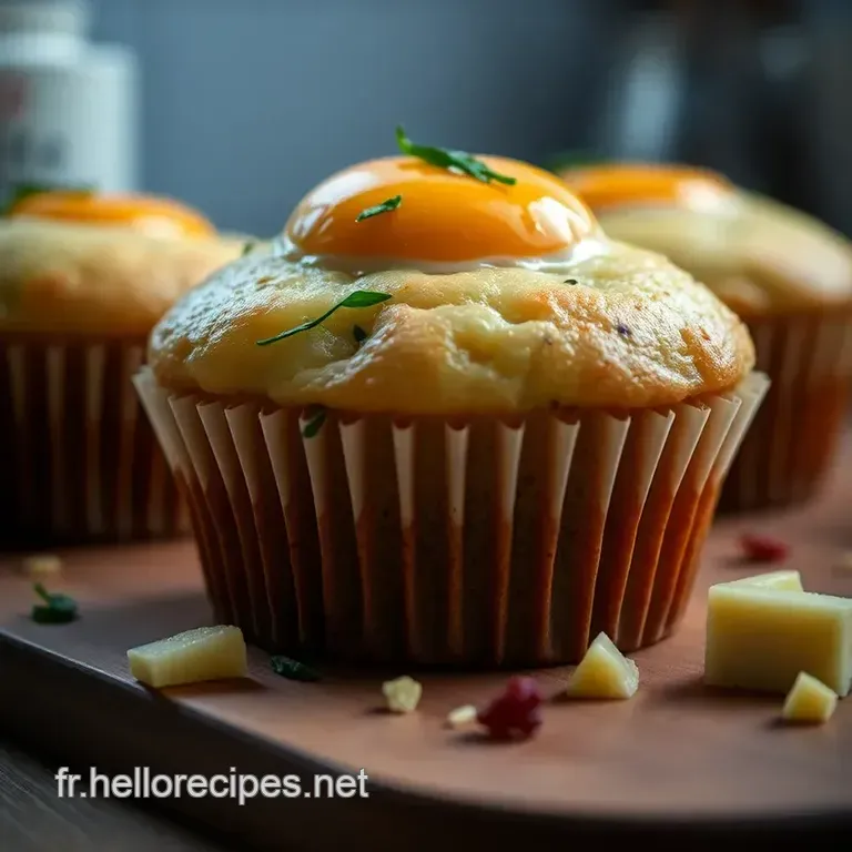 Muffins aux Œufs Savoureux façon Petit-Déjeuner presentation