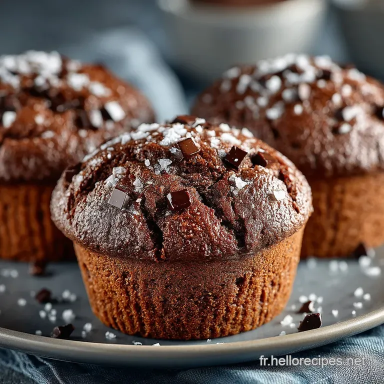 Les Muffins Pâtissiers au Triple Chocolat Moelleux Inégalable presentation