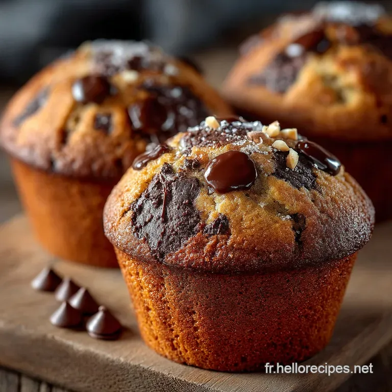 Les Muffins moelleux au chocolat Triple C Lastuce Chef pour un dôme parfait